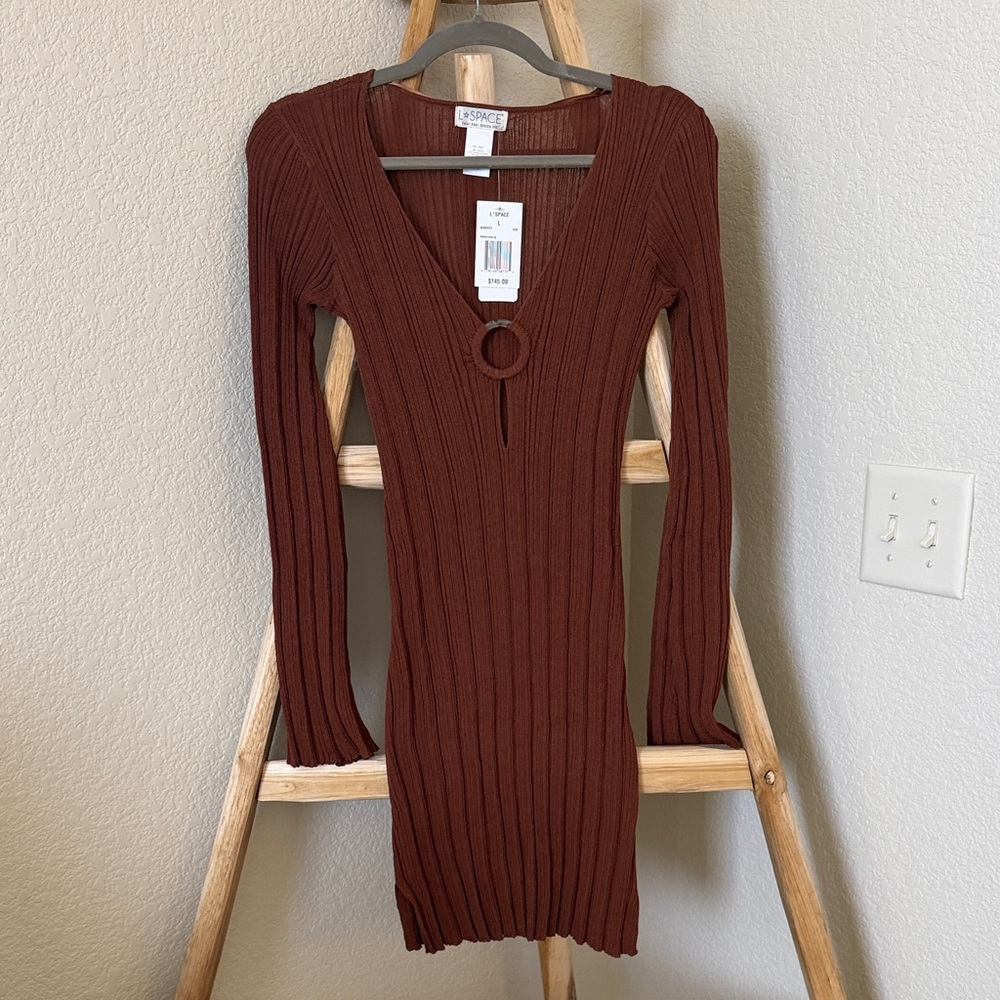 L*Space Wailea Cover Up in Coffee Brown - Picture 4 of 7